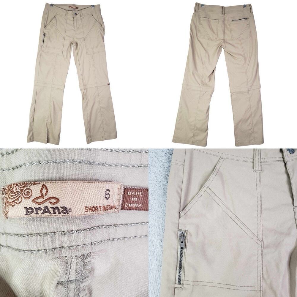 Prana Tan Straight Leg Pants